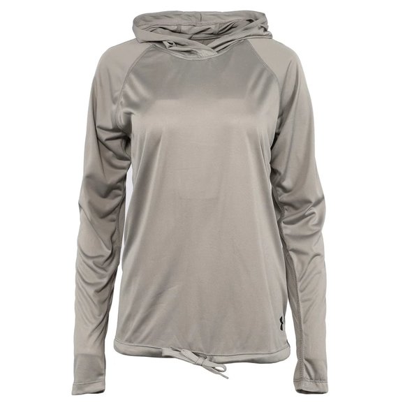Under Armour Lightweight Women's Heatgear Velocity Twist Grey Hoodie - Picture 2 of 3